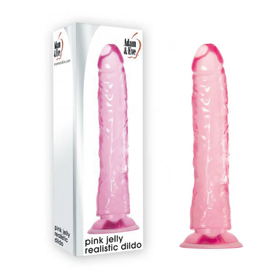 Dildo Pink Jelly Realistic Dildo 8.25in.