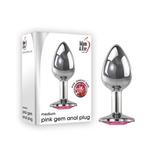 Juguete Anal Pink Gem Anal Plug, Medium