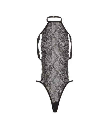 Teddy Peek A Boo Lace Teddy, Black