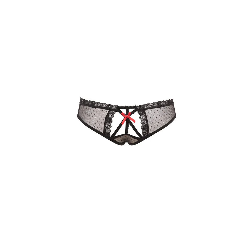 Panty Peek A Boo Butt Panty, Black - Image 5
