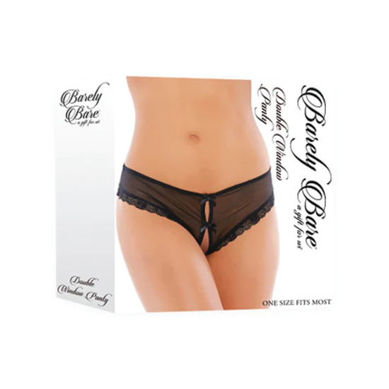 Panty Double Window Panty, Black - Image 3