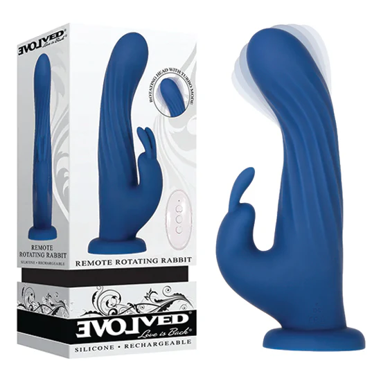 Vibrador Remote Rotating Rabbit 8in.