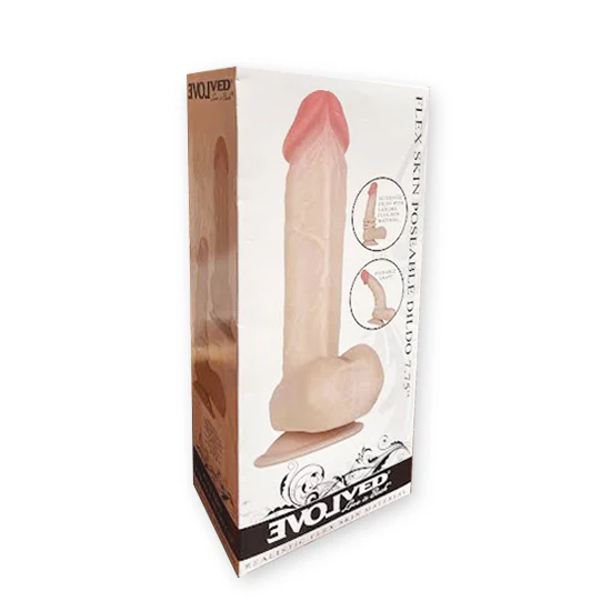 Dildo Flexskin Poseable Dildo 7.75in. Light