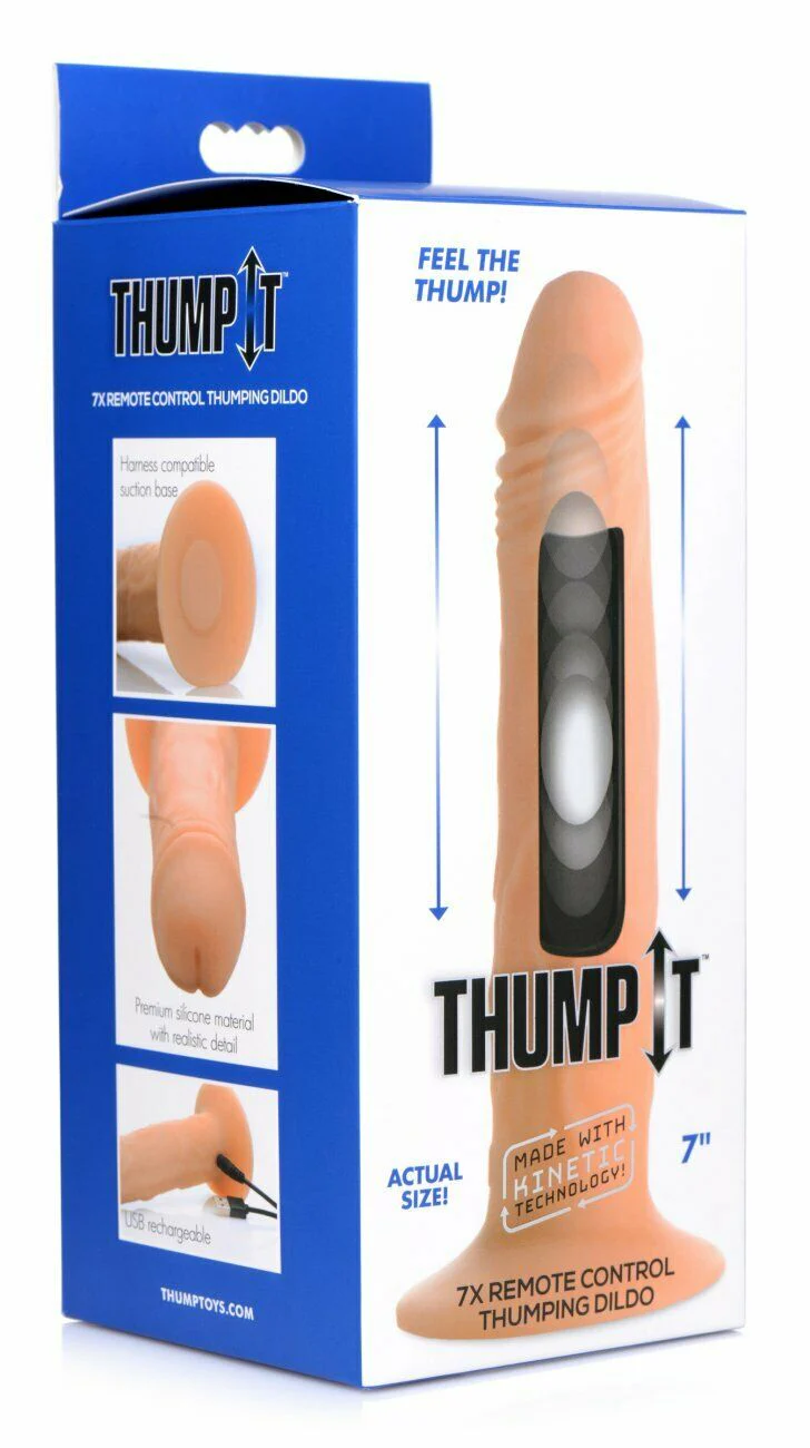 Dildo Thump It 7X Remote Control Thumping Dildo 8in. - Image 4