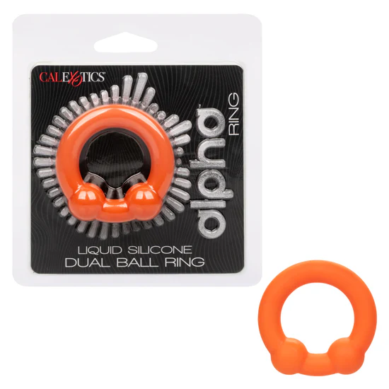 Anillo Alpha Liquid Silicone Dual Ball Ring