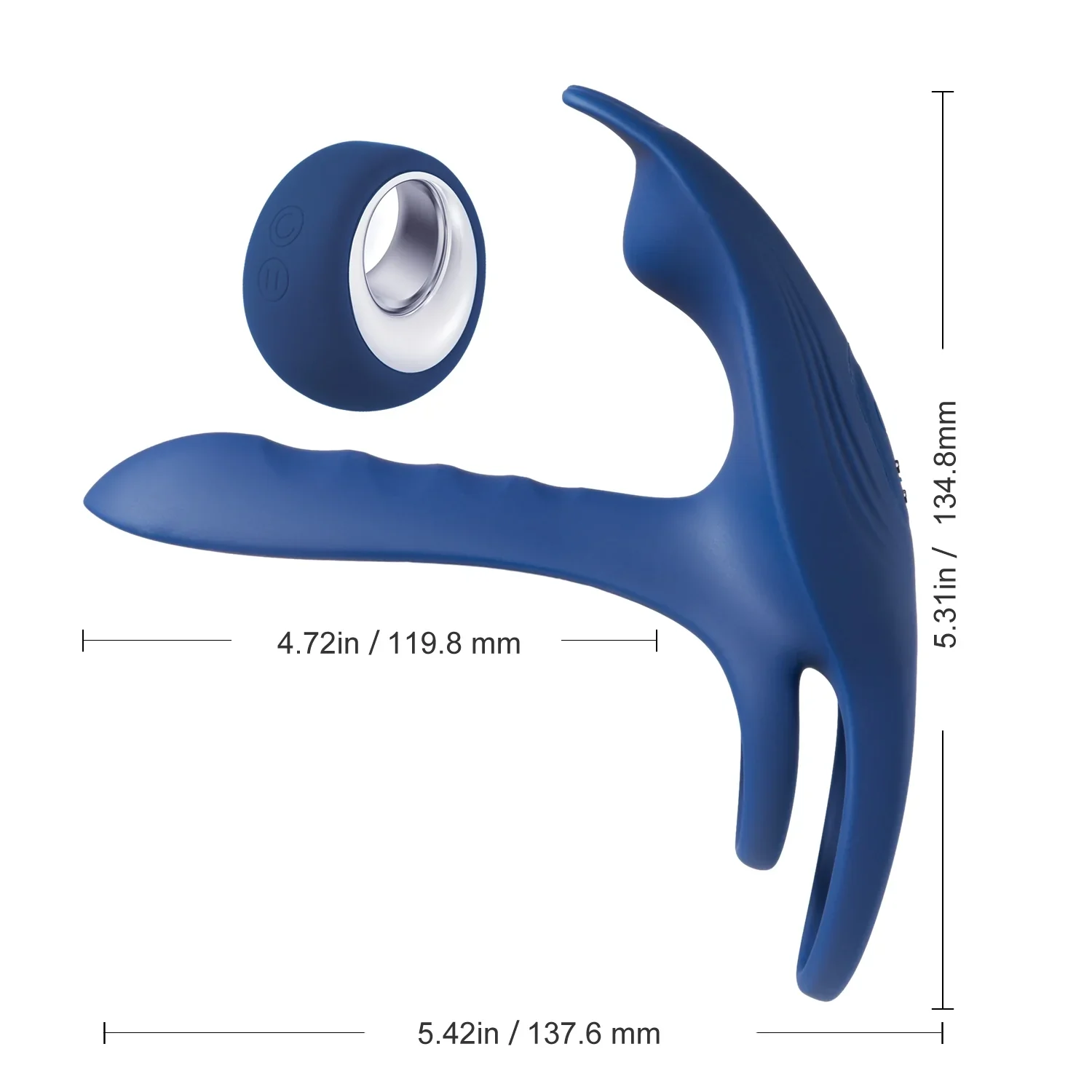 Anillo Blue Fox Vibrating Girth Enhancer Penis Sleeve - Image 3