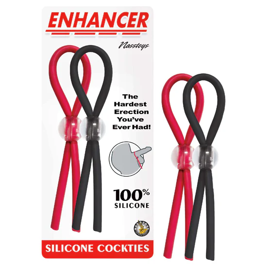 Anillo Enhancer Silicone Cockties-Red