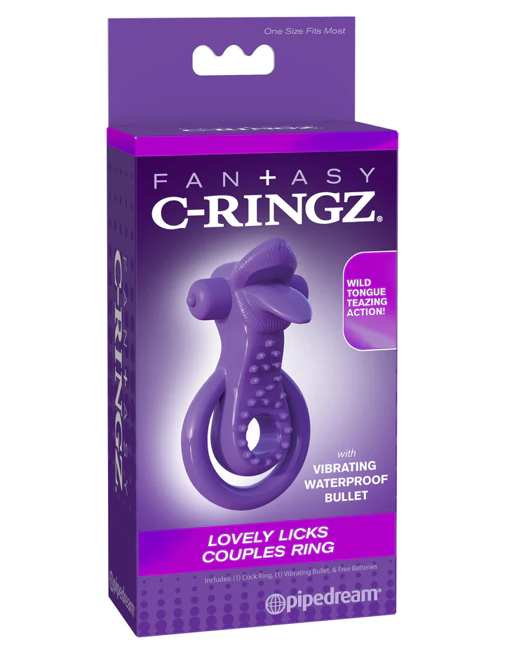 Anillo Fantasy C-Ringz Lovely Licks Couples Ring – Purple