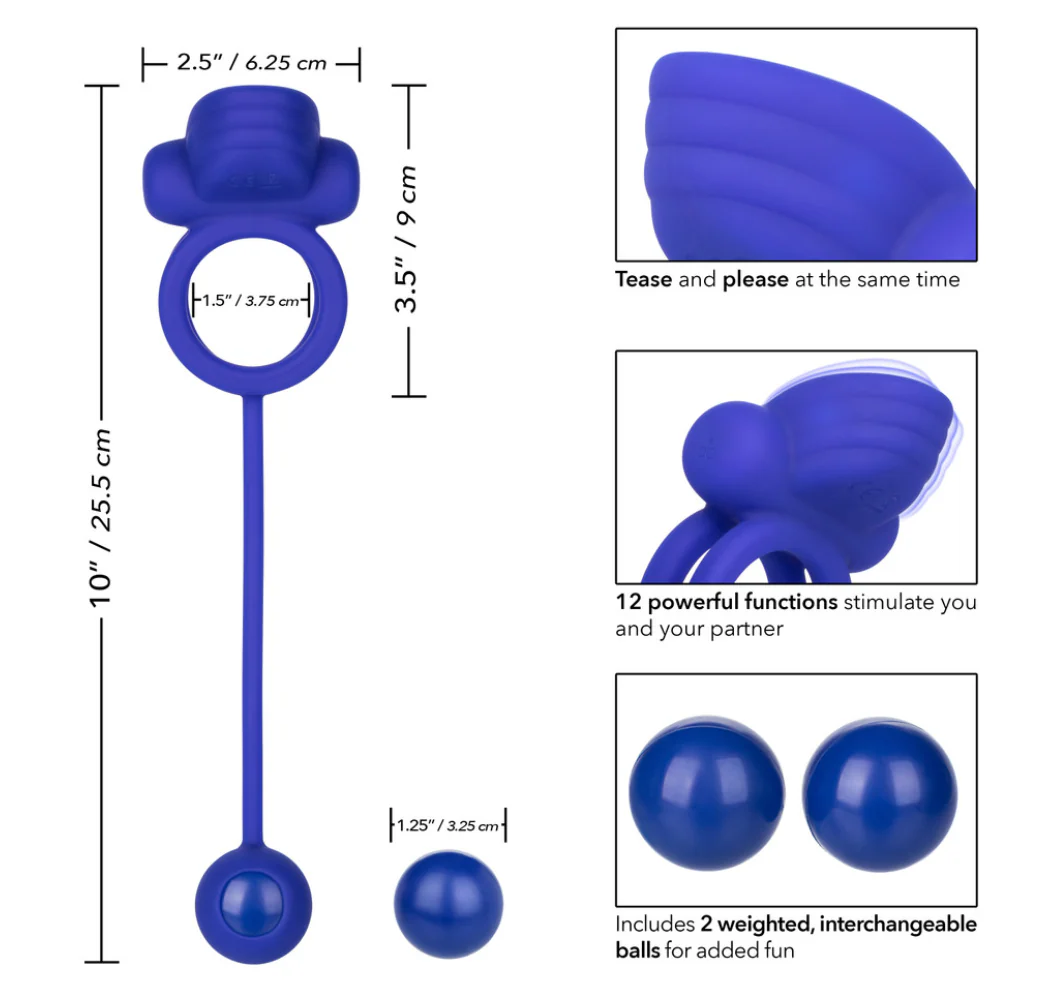 Anillo Silicone Rechargeable Dual Rockin' Rim Enhancer - Image 3