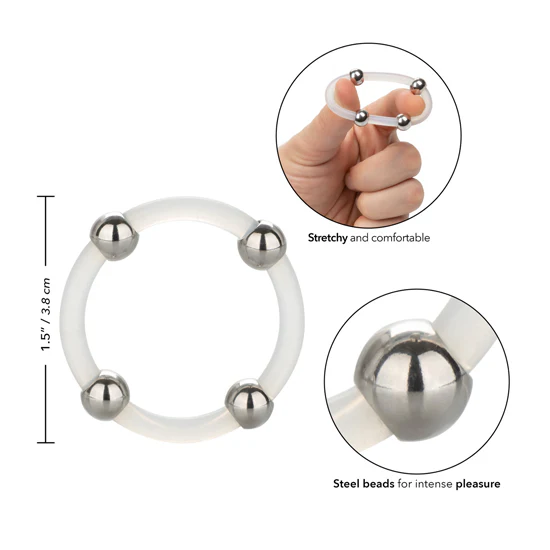 Anillo Steel Beaded Silicone Ring - Large - Image 2