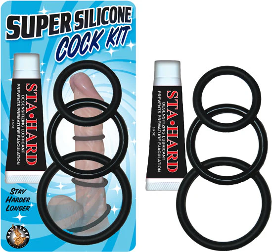 Anillo Super Silicone Cock Kit W/Sta Hard