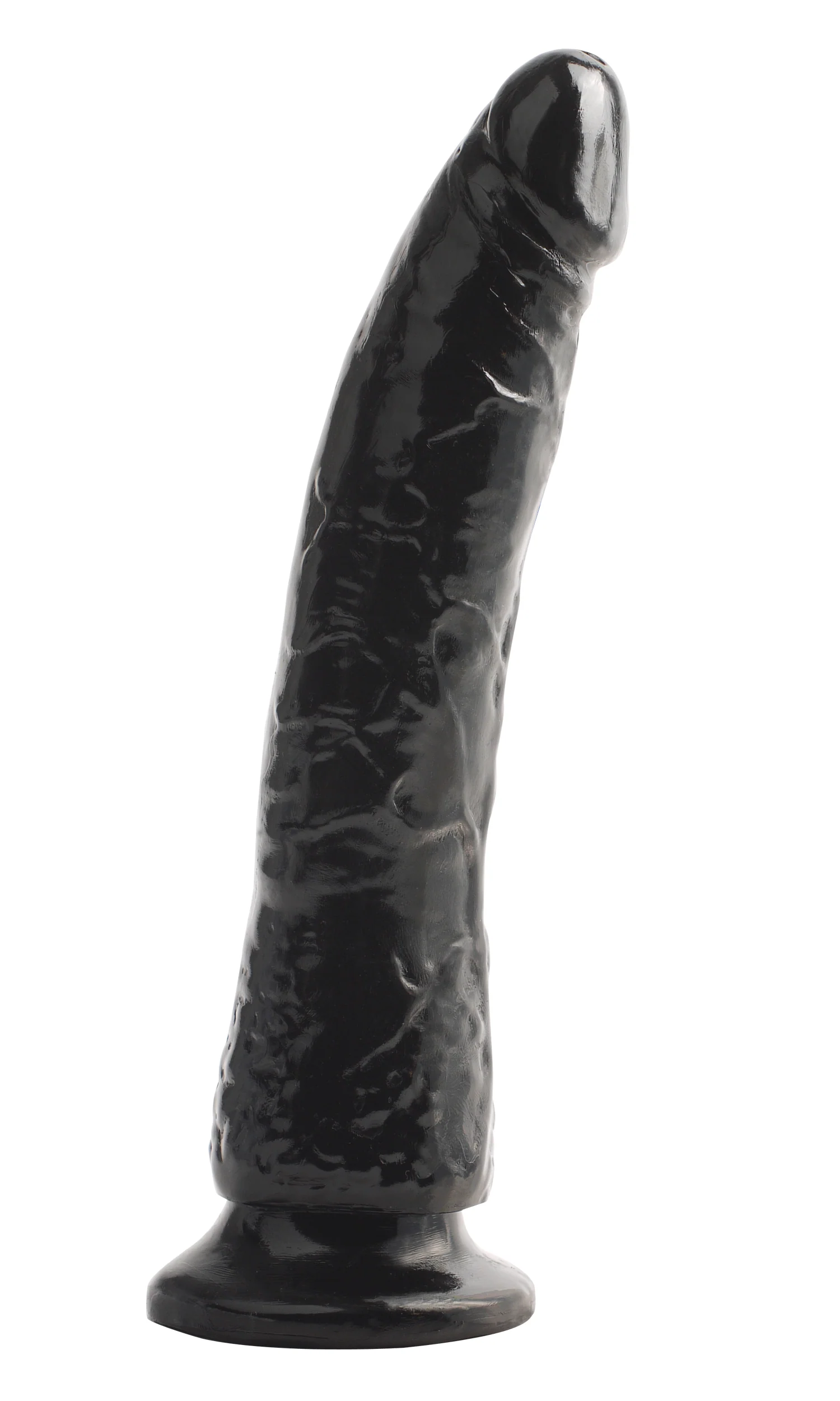 Dildo Basix Rubber Works Slim 7"- Black - Image 2