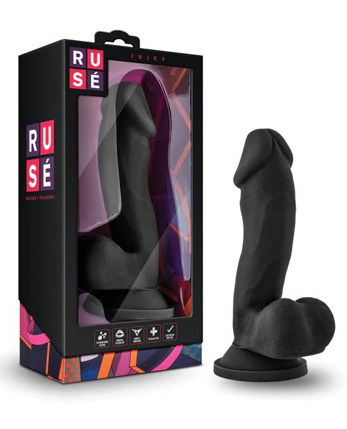 Dildo Ruse Juicy Negro de Blush Novelties