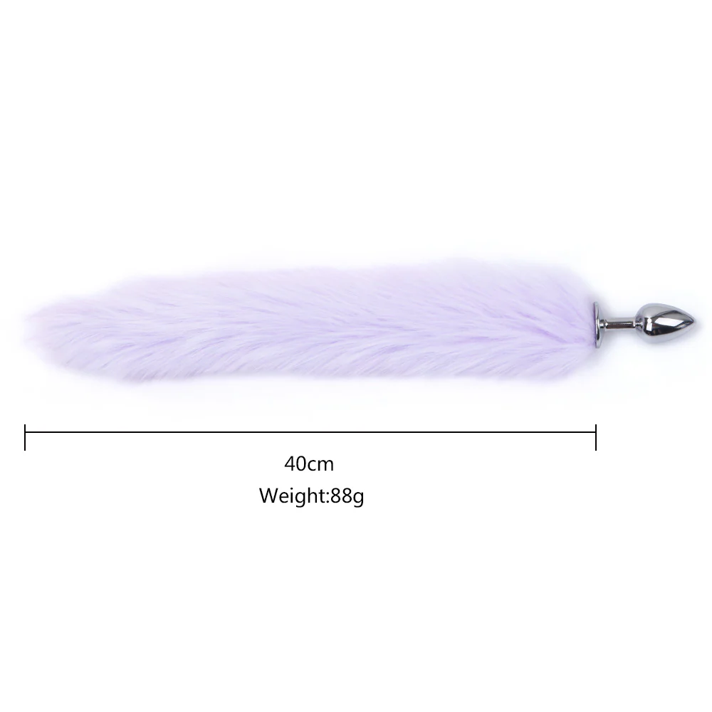 Colita Fox Faux Fur - Lilac - Image 2