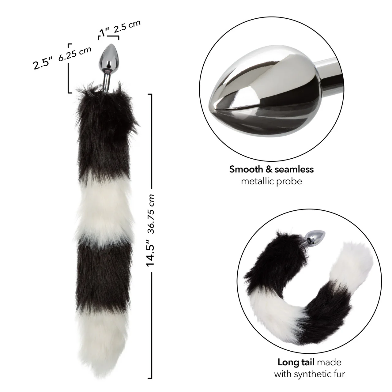 Colita Plug Tailfox - Black & White - Image 3