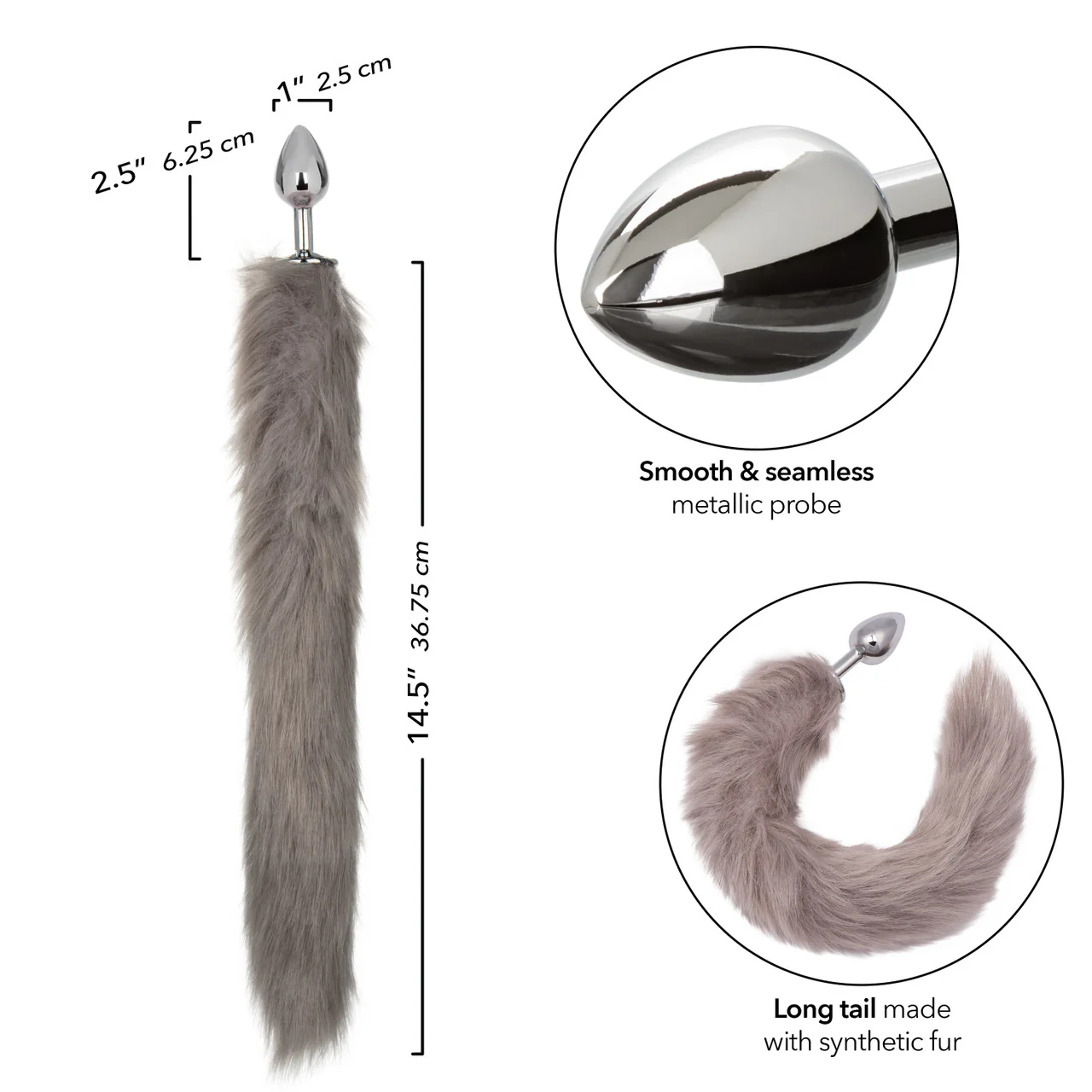 Colita Plug Tailfox - Grey - Image 3