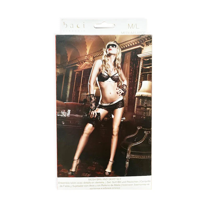Conjunto Mesh Bra and Skirt Set M/L