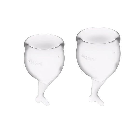 Copa Menstrual Satisfyer Feel Secure -Transparente - Image 2
