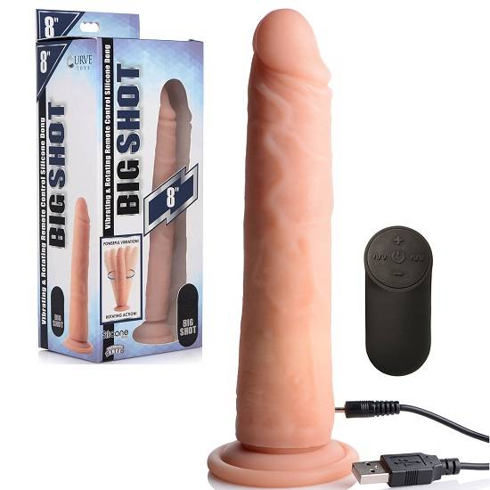 Dildo Big Shot 20 cm Silicone Twirling Dildo