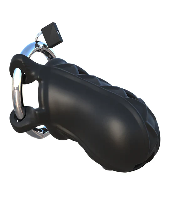 Jaula Extreme Silicone Cock Blocker Black - Fantasy C-Ringz - Image 2