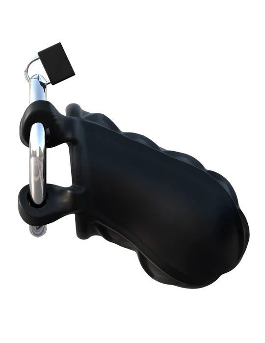Jaula Extreme Silicone Cock Blocker Black - Fantasy C-Ringz - Image 4