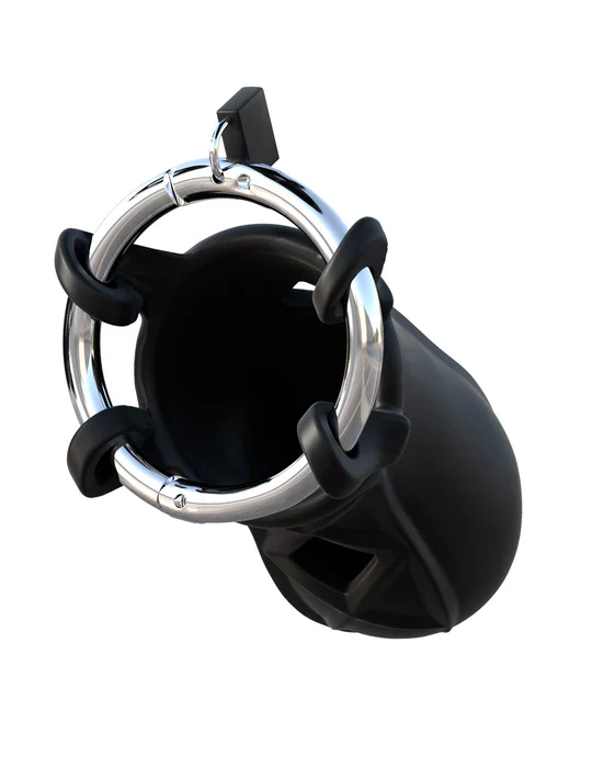 Jaula Extreme Silicone Cock Blocker Black - Fantasy C-Ringz - Image 5