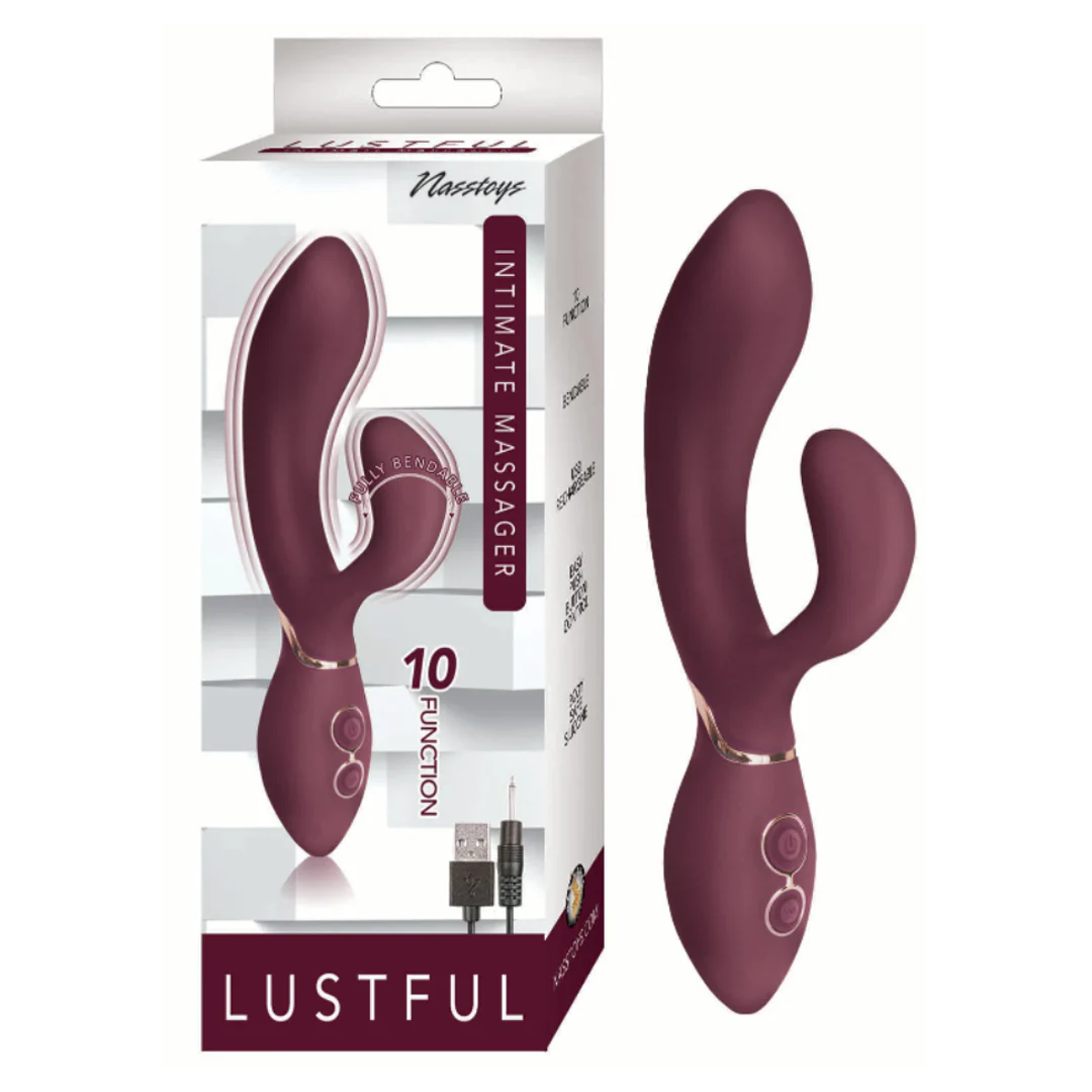 Vibrador Lustful Intimate Massager - Eggplant