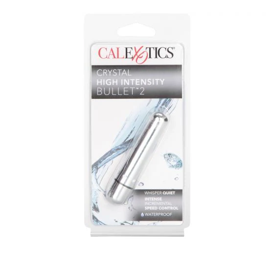 Vibrador Crystal High Intensity Bullet 2 Silver
