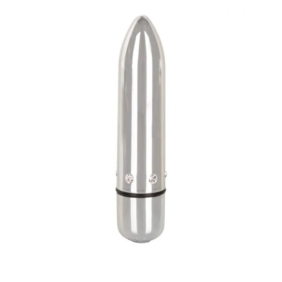 Vibrador Crystal High Intensity Bullet Silver - Image 2