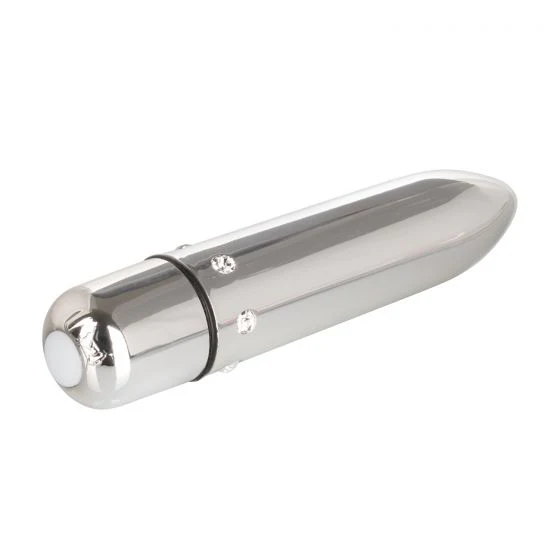Vibrador Crystal High Intensity Bullet Silver - Image 3