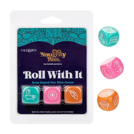 Dados Naughty Bits® Roll With It™  Icon-Based Sex Dice Game