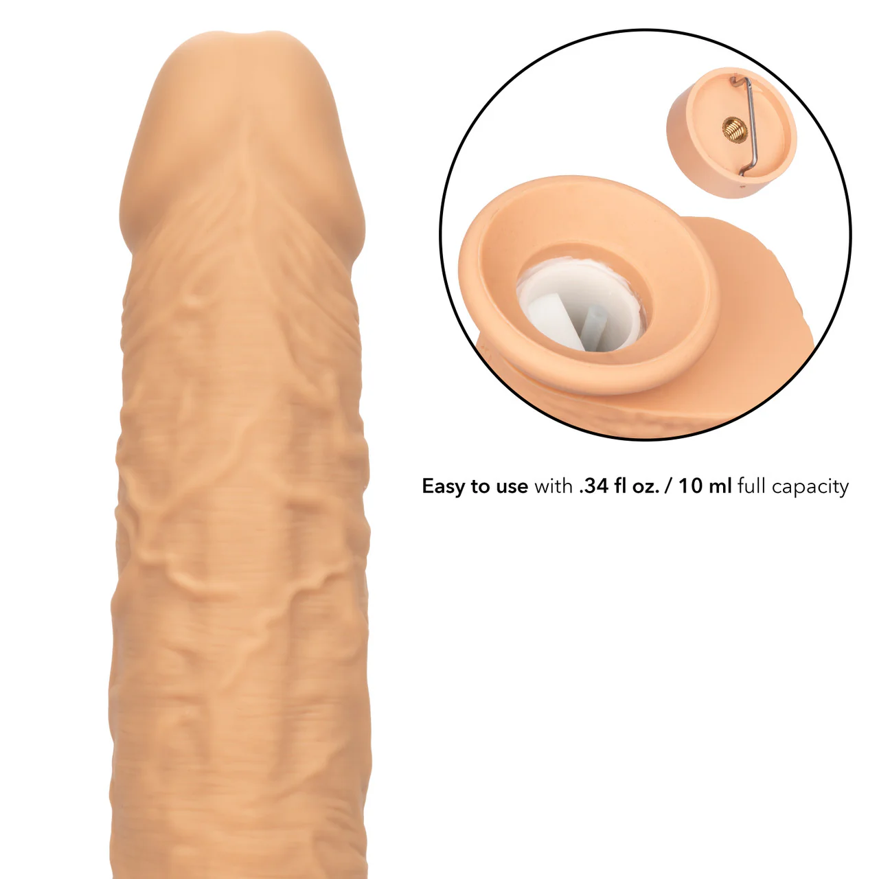 Dildo Squirting Fuck Stick™ 9in.- Ivory - Image 4