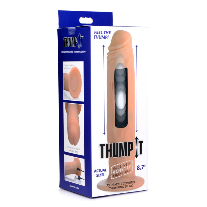 Dildo 7X Remote Control Thumping Dildo - 20 cm - Image 4