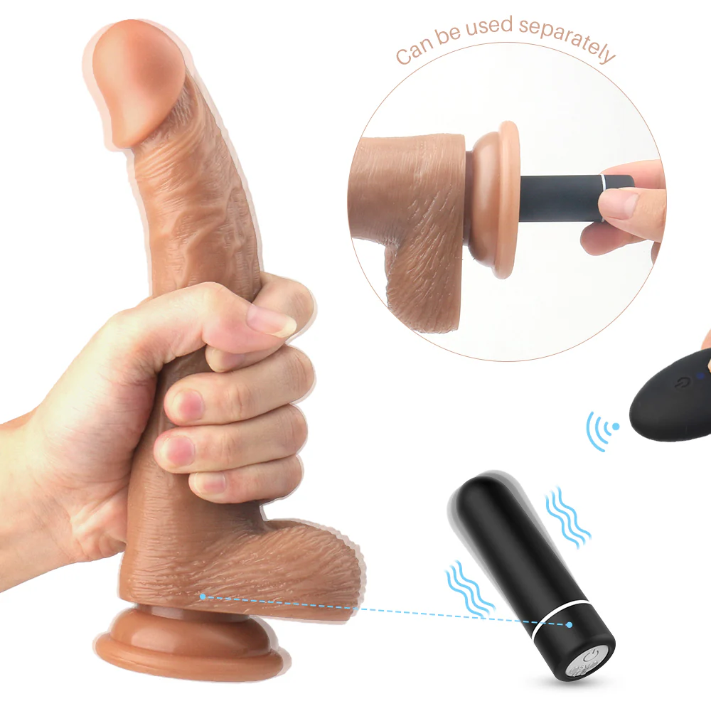 Dildo Arnés Cum and Play Control - 20 cm - Image 2