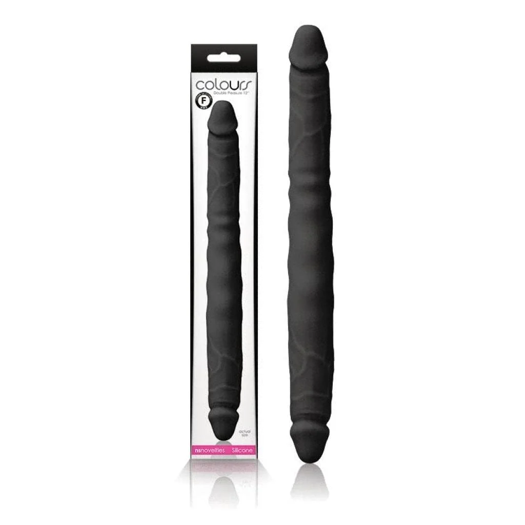 Dildo Colours Double Pleasure 12in. - Black