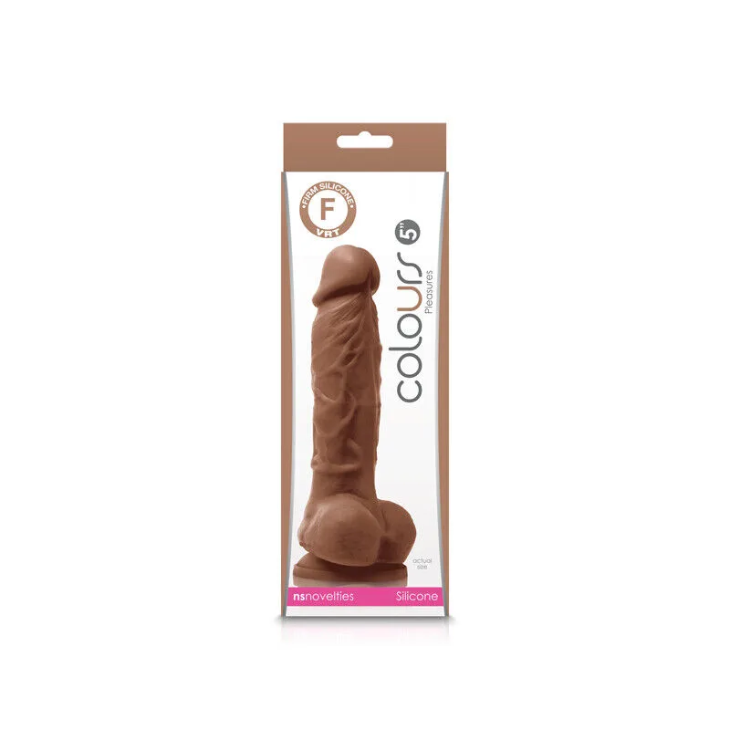 Dildo Colours Pleasures 13 cm - Brown