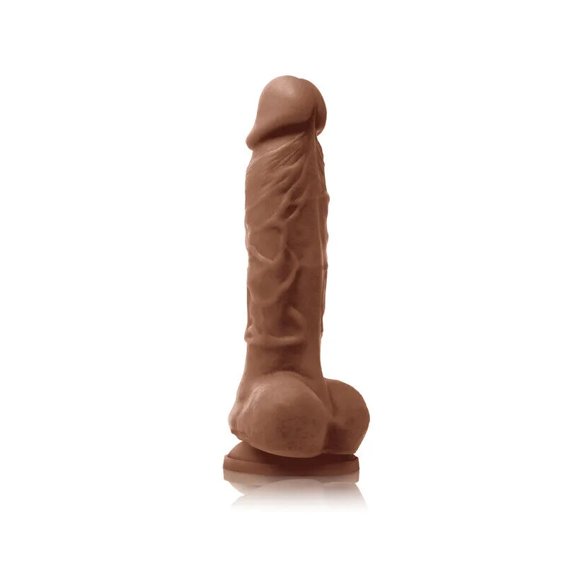 Dildo Colours Pleasures 13 cm - Brown - Image 2