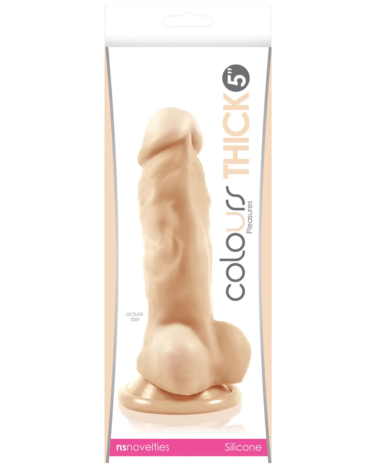 Dildo Colours - Pleasures - Thick - 13 cm Dildo - White