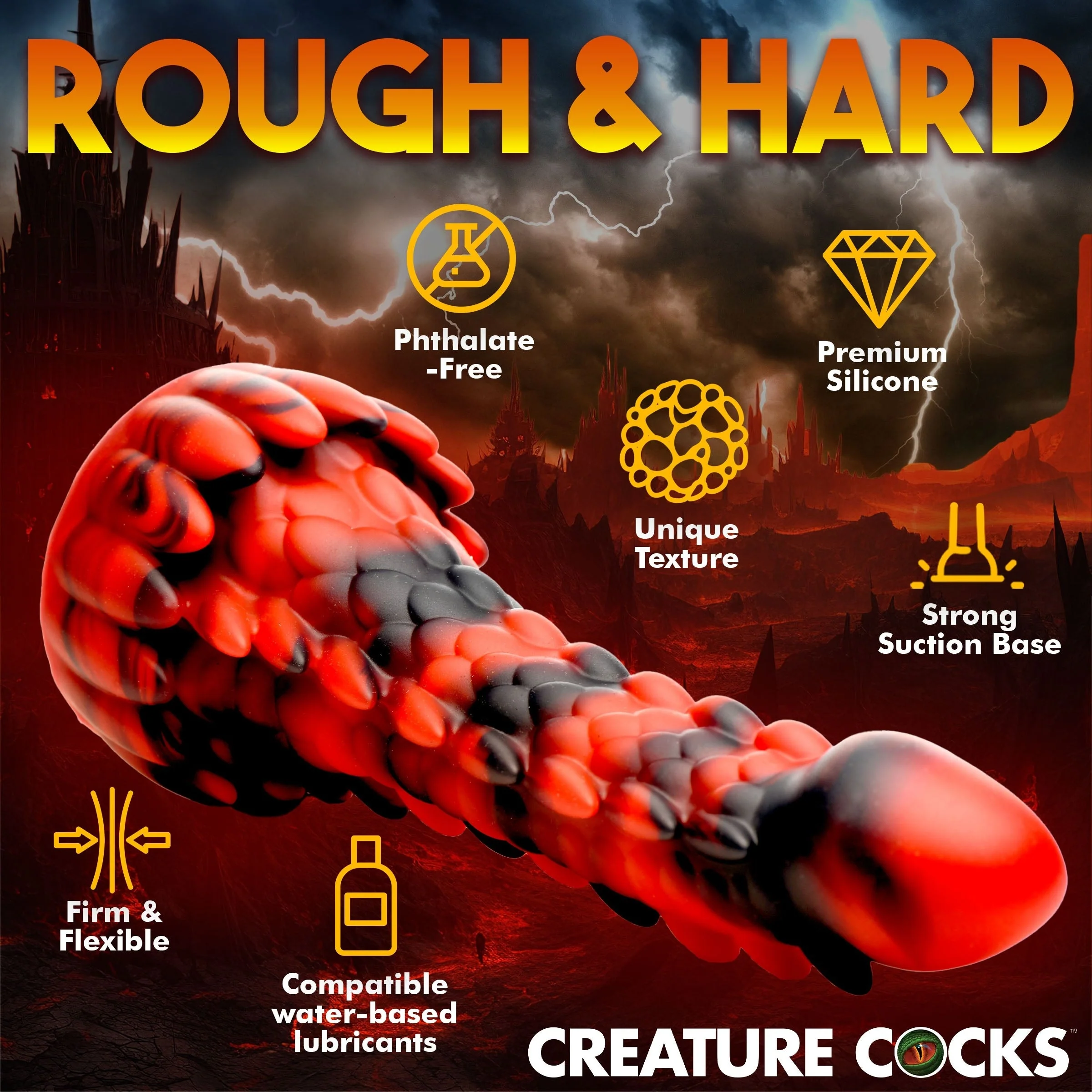 Dildo Demon Rising Scaly Dragon - 20 cm - Image 3