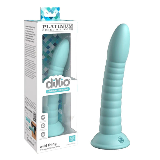 Dildo Dillio Platinum - 18 cm Wild Thing – Teal