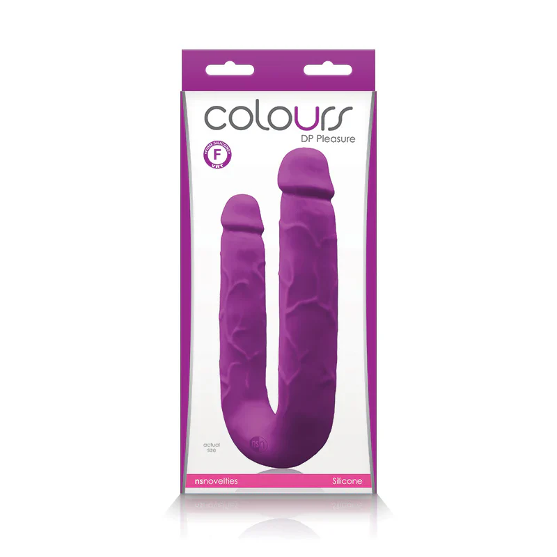 Dildo Doble  Colours DP Pleasure 11.5in. - Purple - Image 3