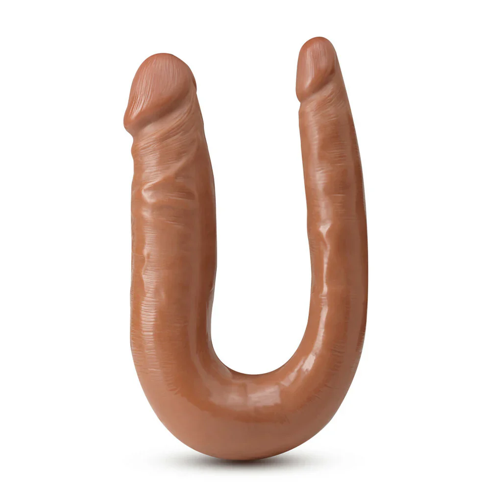 Dildo Doble  Dr. Skin Mini Double Dong - Mocha - Image 2