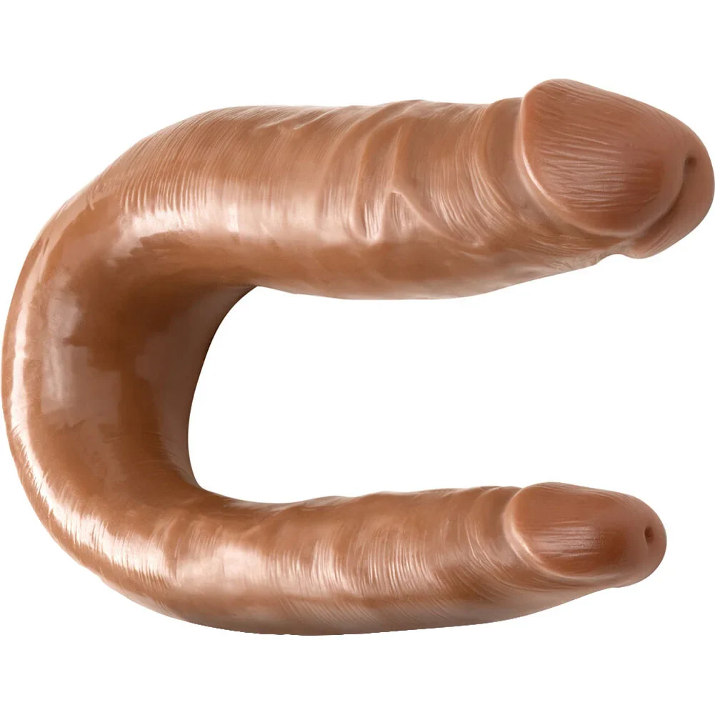 Dildo Doble  Dr. Skin Mini Double Dong - Mocha - Image 4