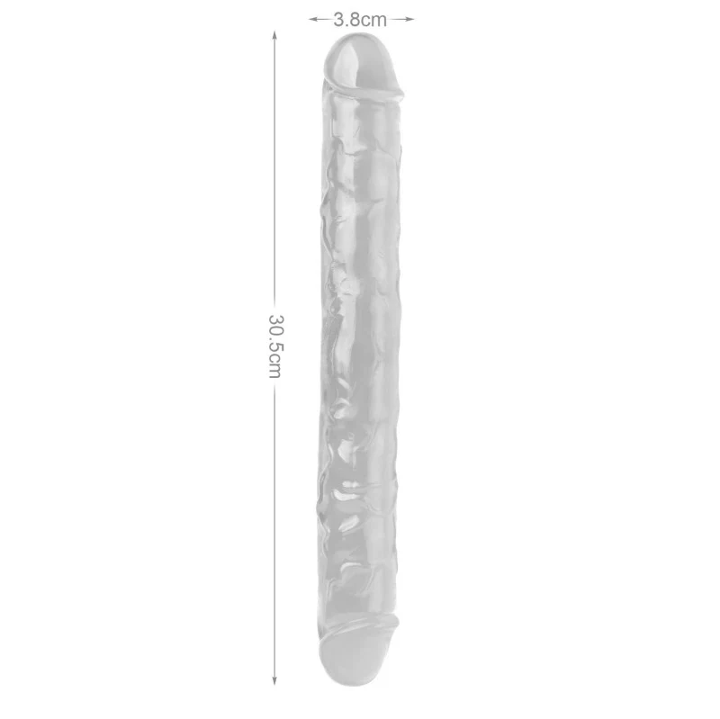 Dildo Doble Mr Rude Crystal Jellies Double Ended Dildo - Image 2