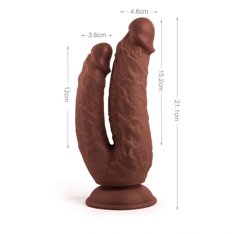 Dildo Doble Rude Double Penetrator 21 cm - Image 2