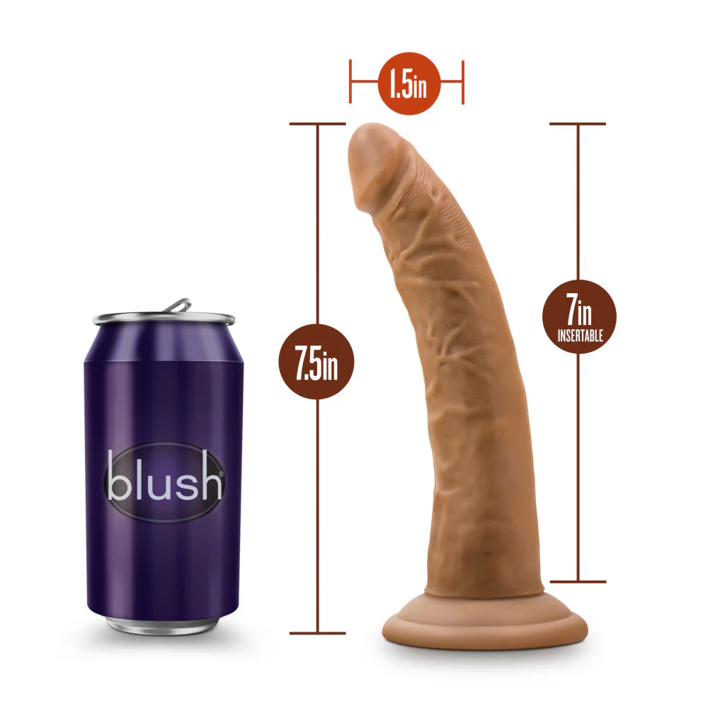 Dildo Dr Skin 7.5in. - Mocha - Image 4