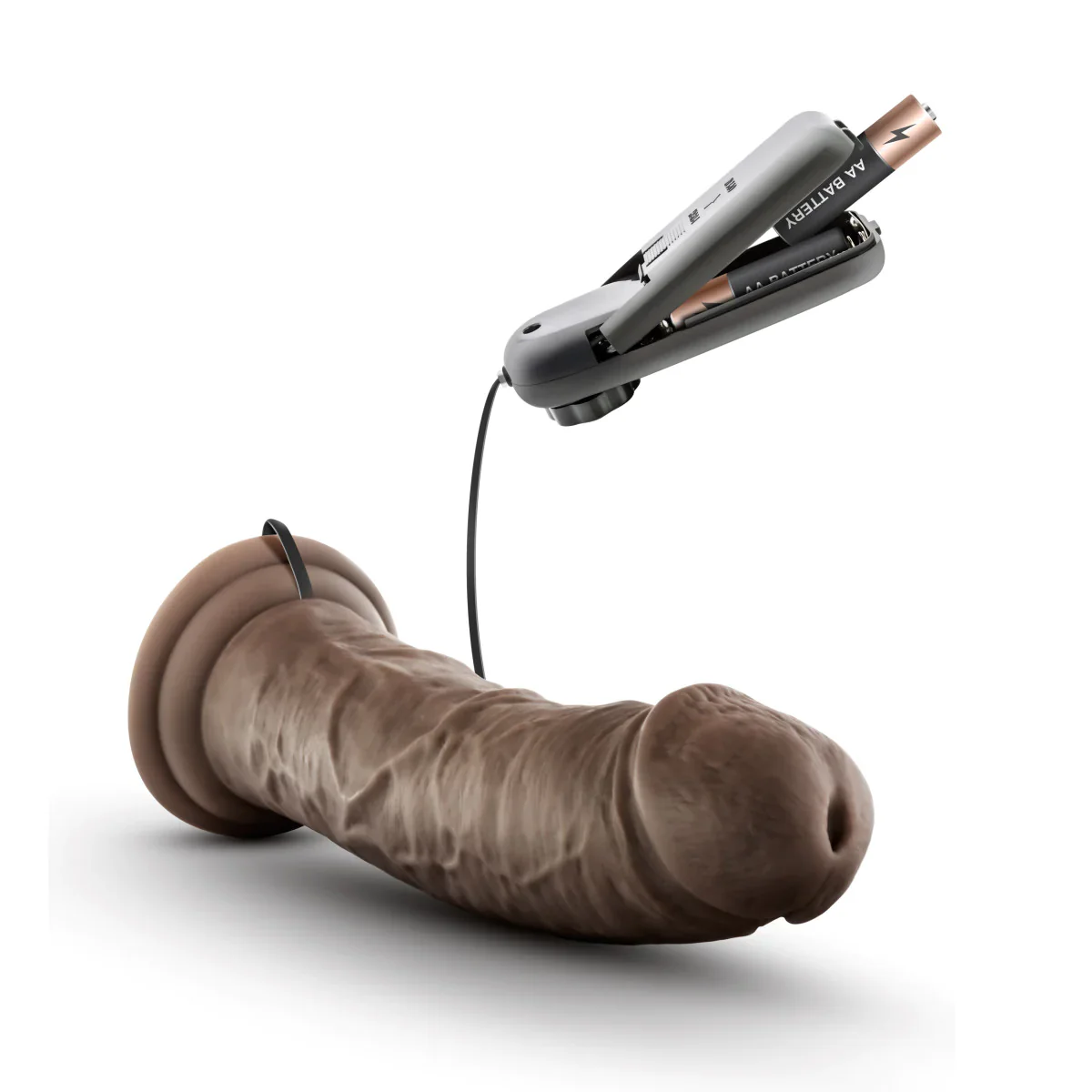Dildo Dr. Skin Dr Joe 8in. Vibrating Cock - Chocolate - Image 4