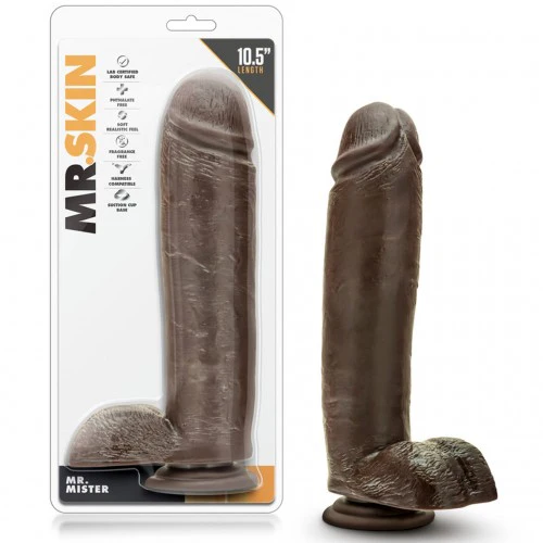 Dildo Dr Skin Mister 10.5in. - Chocolate