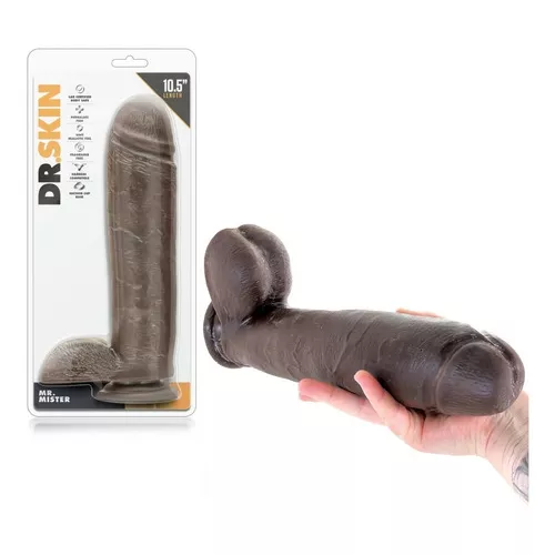 Dildo Dr Skin Mister 10.5in. - Chocolate - Image 2