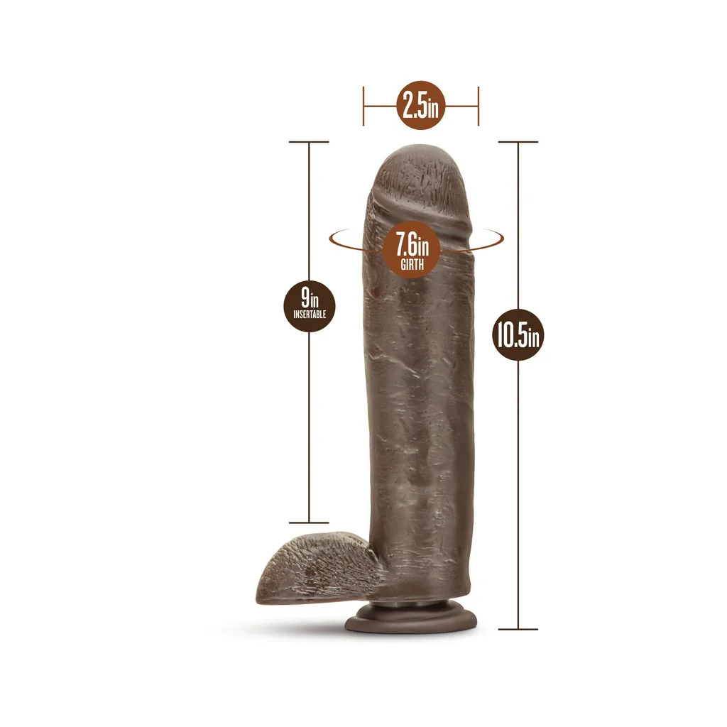 Dildo Dr Skin Mister 10.5in. - Chocolate - Image 3